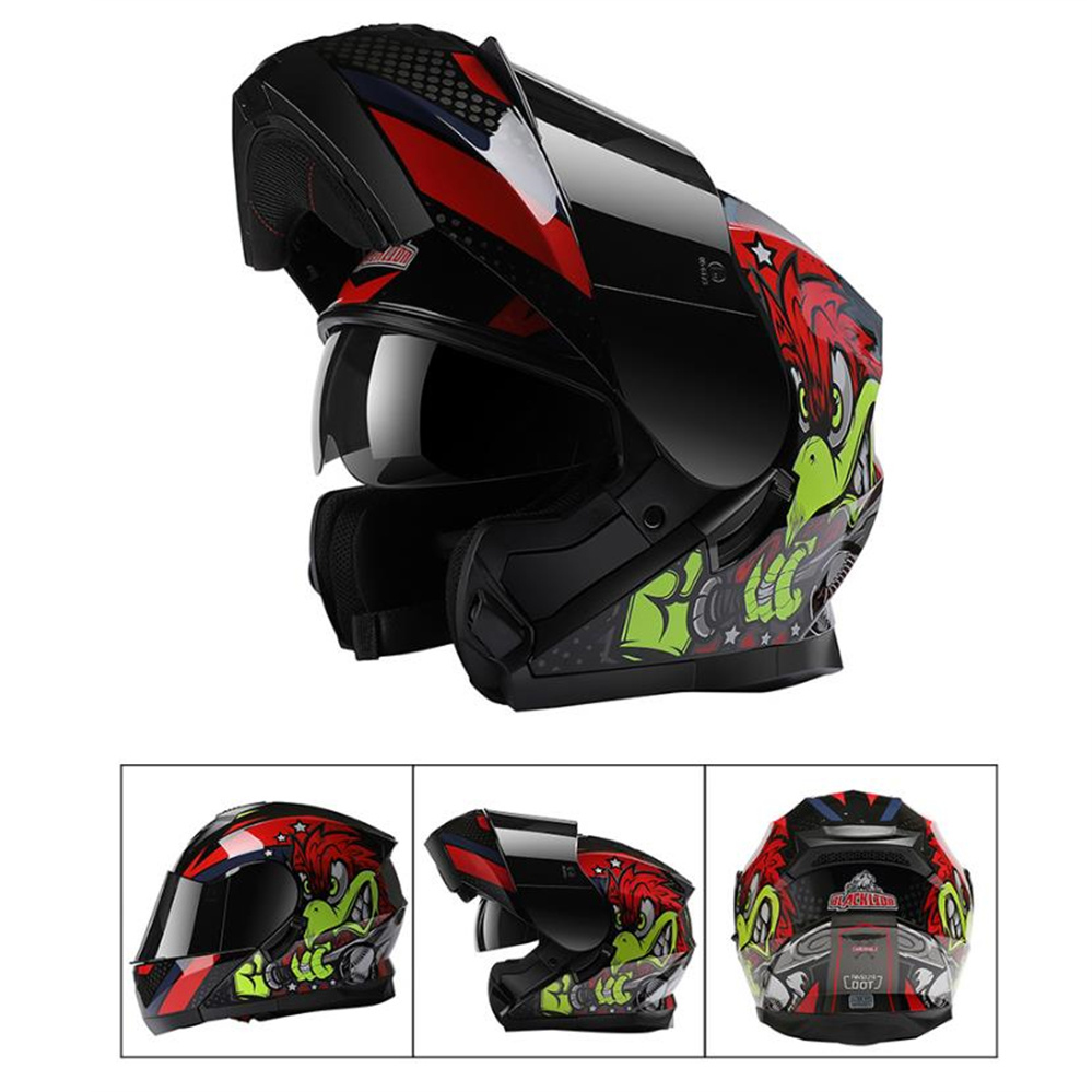 Dual Visor Motorcycle Racing Helmet - Full Face ADV Motorrad Dual Visor