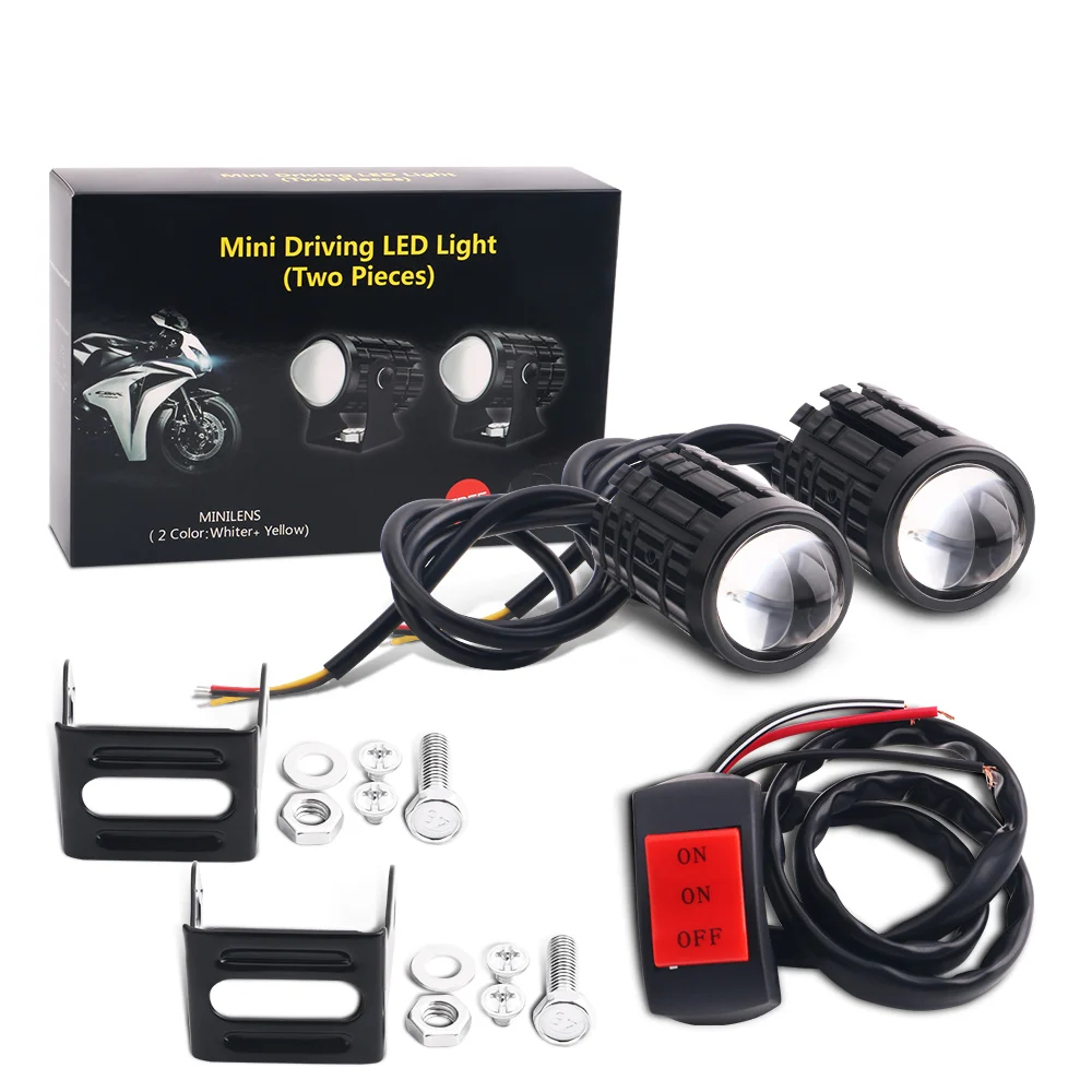 Universal Motorrad LED Scheinw – Universal Motorcycle Led Headlight Projector Bewertung und Preis
