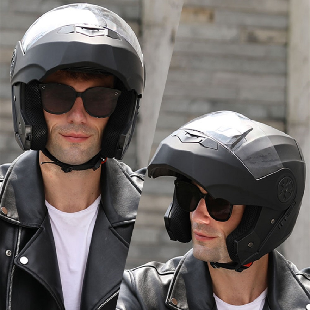 Modularer Doppellinsen-Motorra – Full Face Motorcycle Helmet With Bluetooth Bewertung und Preis