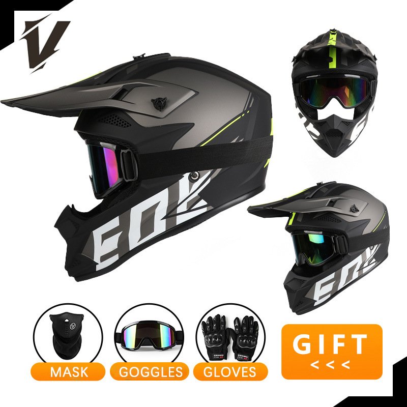 Offroad-Motorradhelm-Set, Inte – Off Road Motocross Helmet Goggles Set Bewertung und Preis
