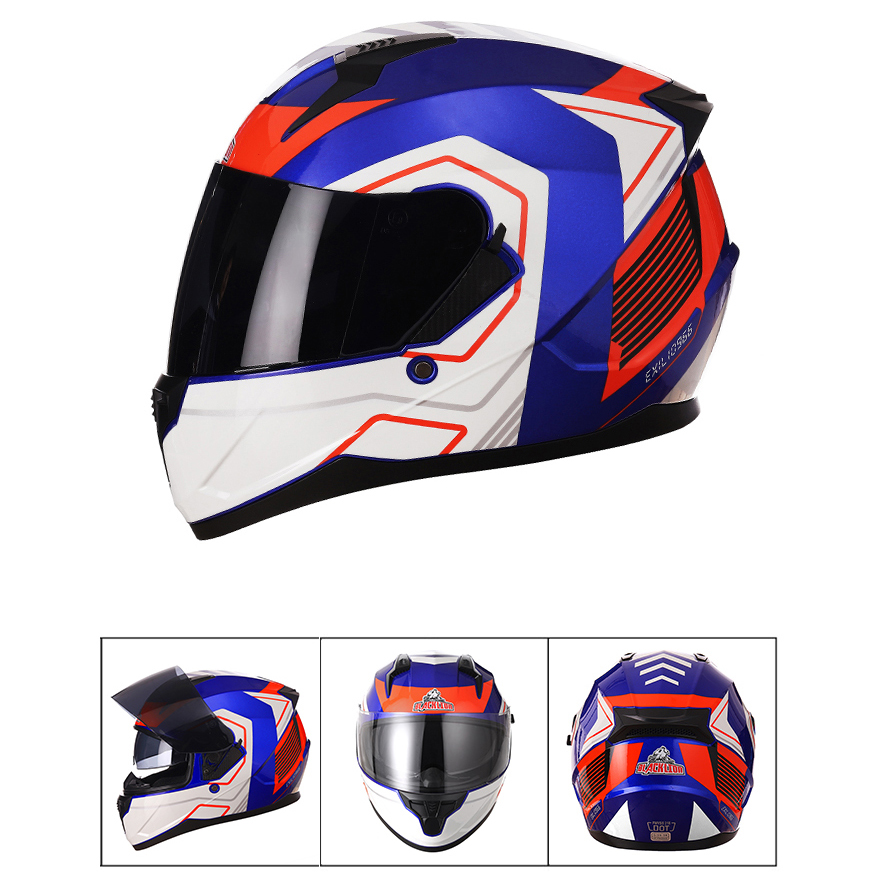 Motorradhelm Full Face Doppell – Full Face Motorcycle Helmet With Bluetooth Bewertung und Preis