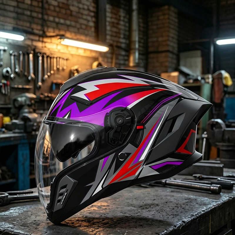 Motorradhelm für Alle Jahresze – Full Face Motorcycle Helmet With Bluetooth Bewertung und Preis