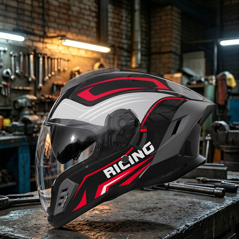 Motorradhelm für Alle Jahresze – Full Face Motorcycle Helmet With Bluetooth Bewertung und Preis